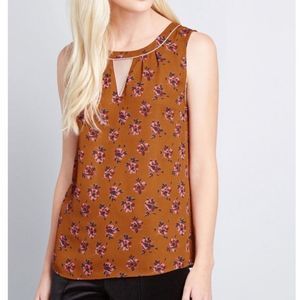 ModCloth Envisioned Aesthetics Floral Tank Top XXS